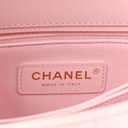 Chanel Caviar Quilted Mini Coco Handle Flap Light Pink 6 of 9