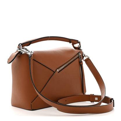 Loewe Calfskin Small Puzzle Edge Bag Tan 3 of 12