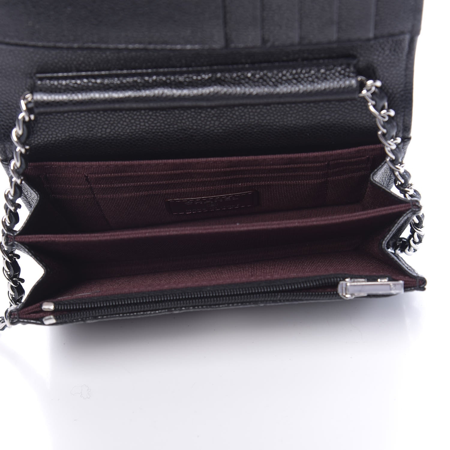Chanel Caviar Quilted Mini Wallet On Chain WOC Black 7 of 10