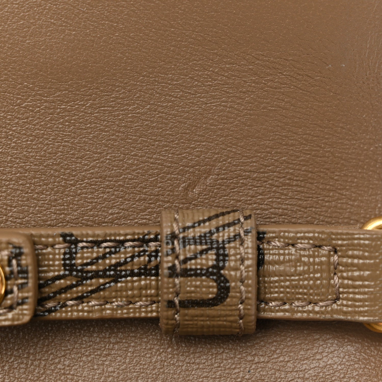 Balenciaga Coated Canvas BB Monogram Hourglass Chain Bag Beige Brown 12 of 13