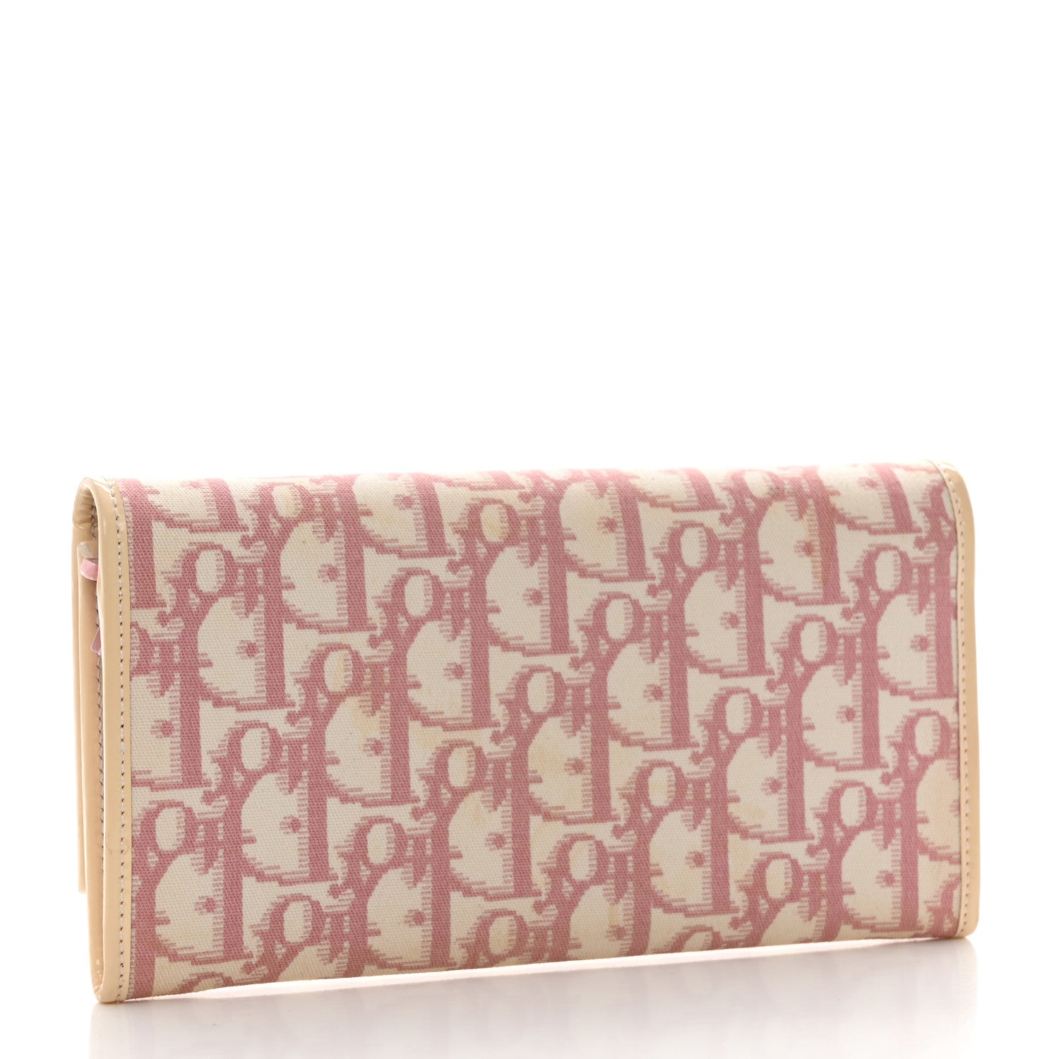Christian Dior Monogram Girly Flap Wallet Pink 3 of 8