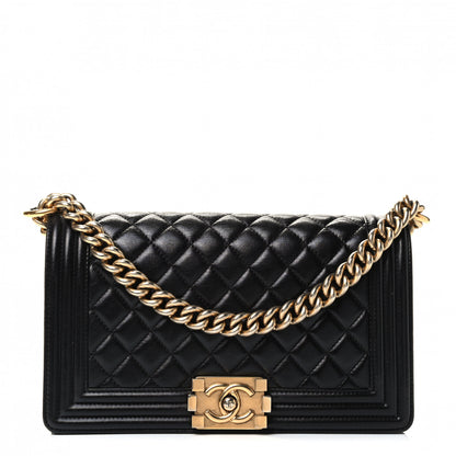 Chanel Calfskin Quilted Medium Boy Flap Black 1 of 4