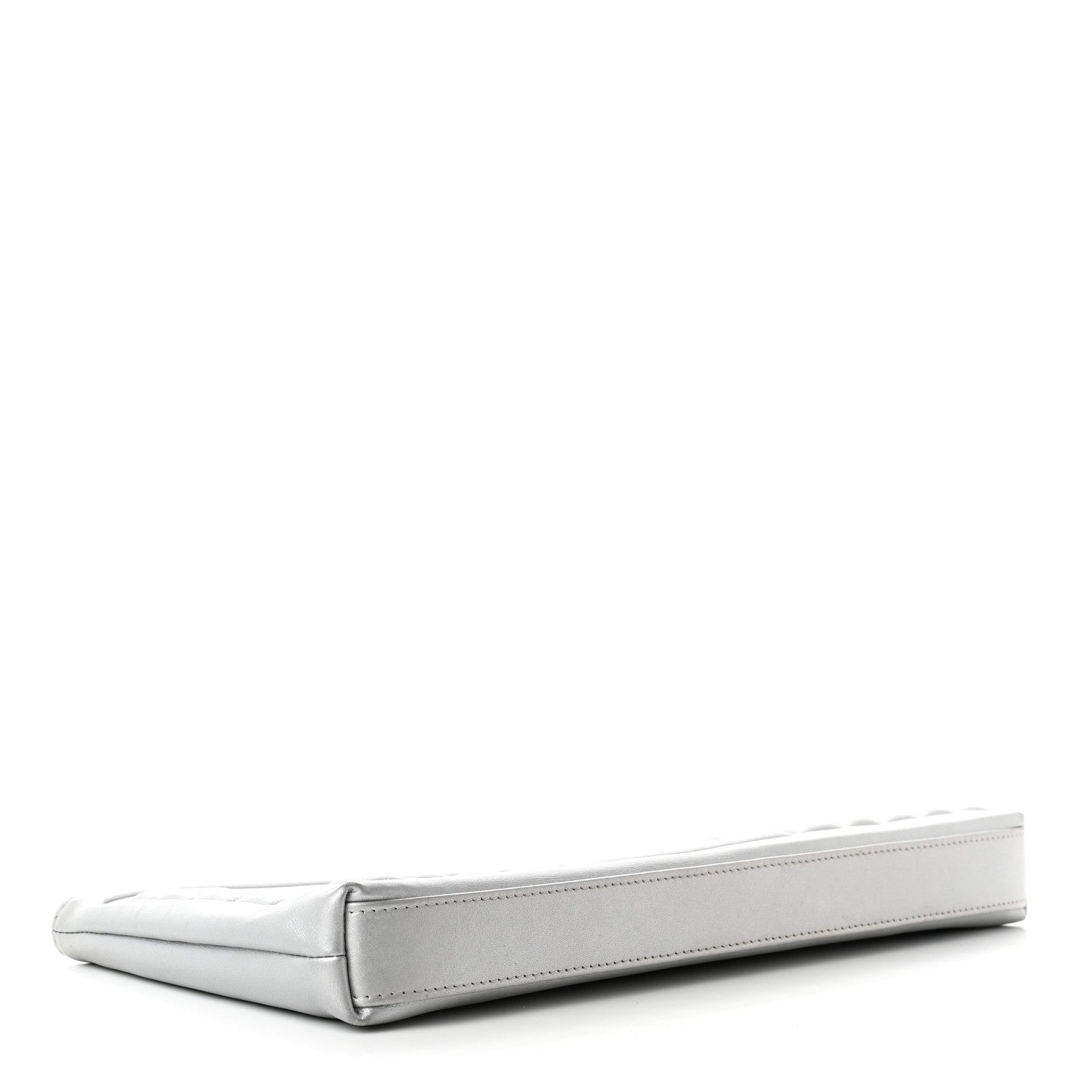 Chanel Metallic Calfskin Keyboard Pouch Silver 4 of 7