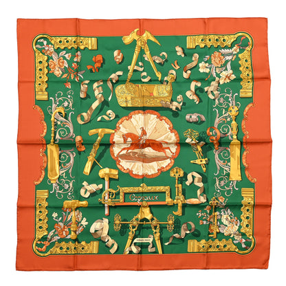 Hermes Silk Copeaux Scarf 90 1 of 5