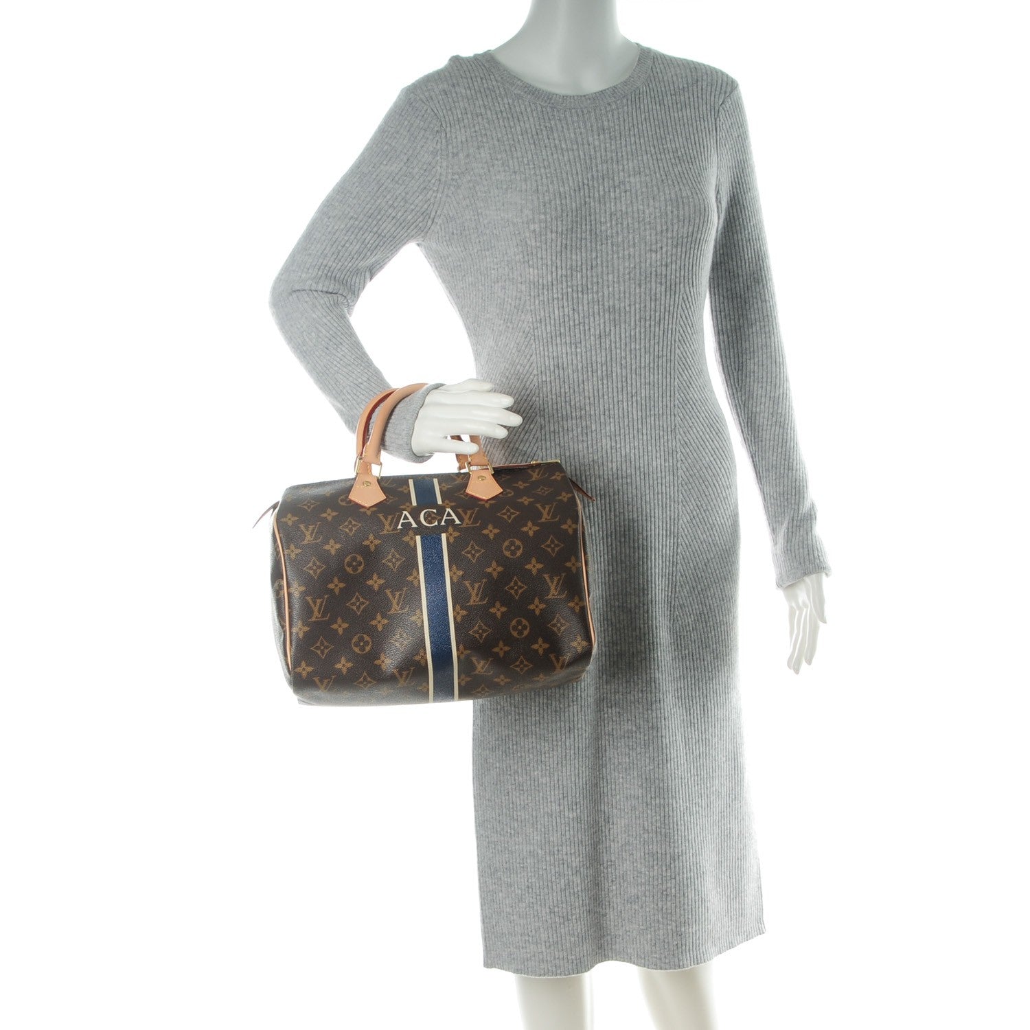 Louis Vuitton Monogram My LV Heritage Speedy 30 Blue Marine White 2 of 7