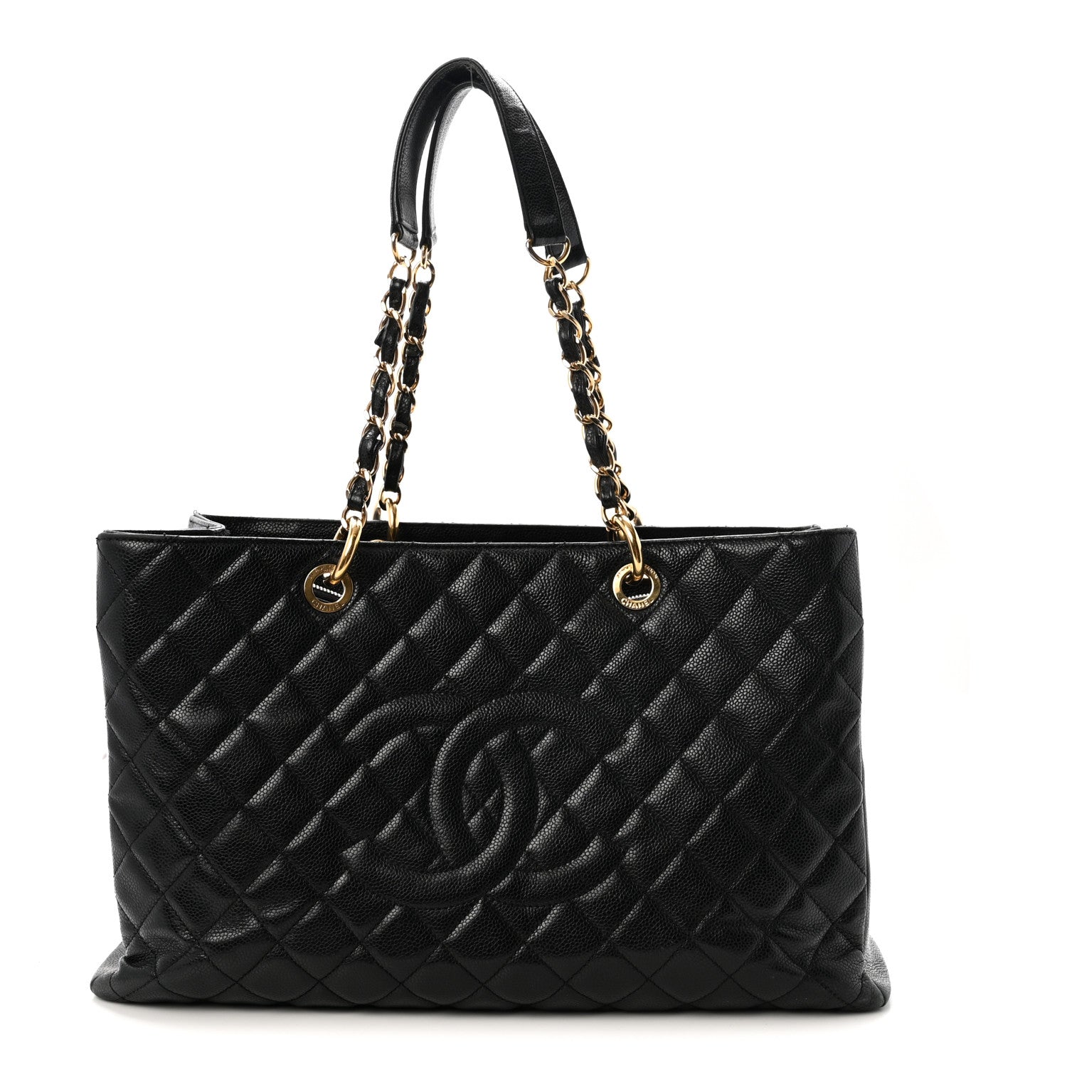 Chanel Caviar Quilted XL Grand Shopping Tote GST Black 1 of 10