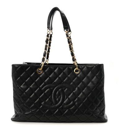 Chanel Caviar Quilted XL Grand Shopping Tote GST Black 1 of 10