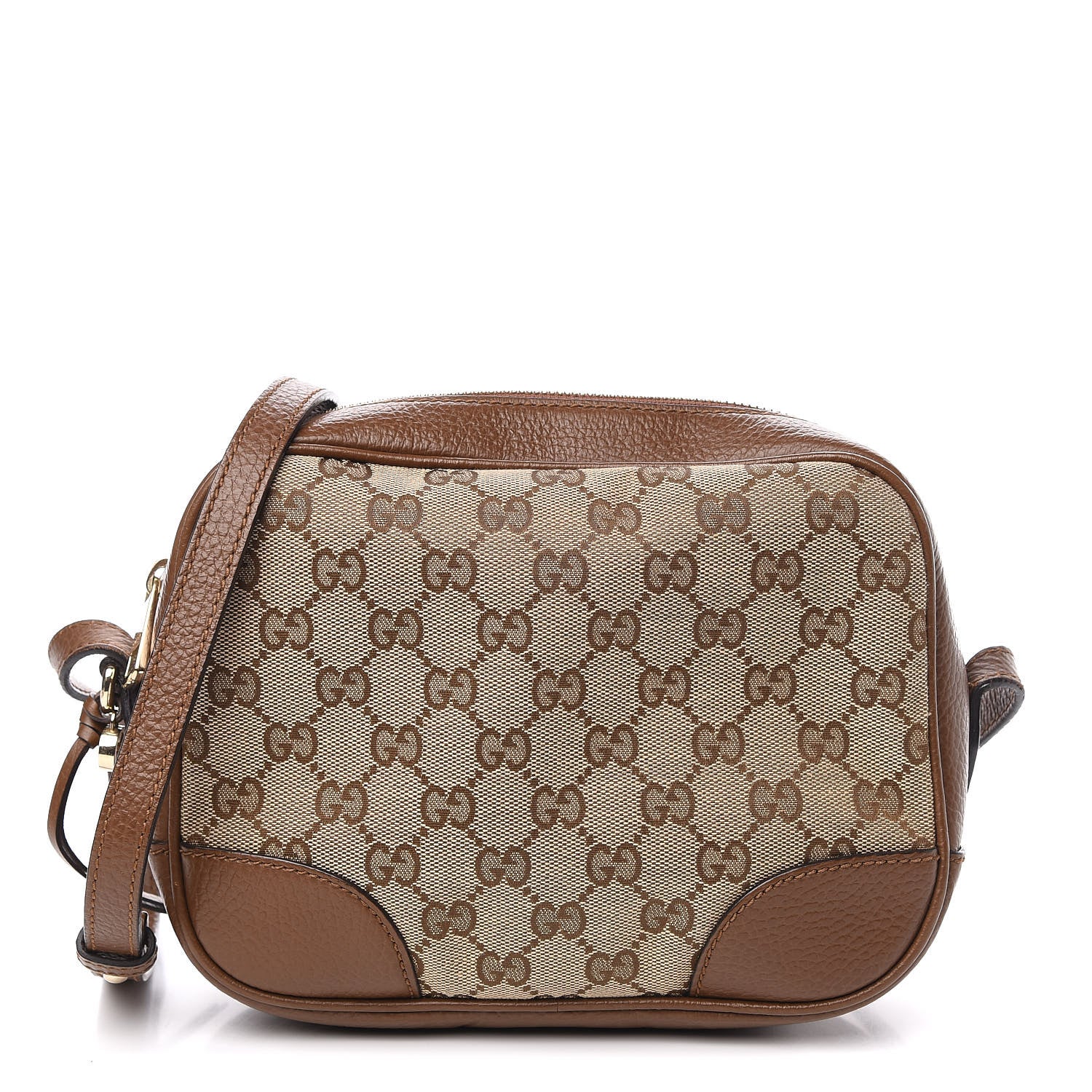Gucci Monogram Mini Bree Messenger Bag Beige Tabacco 1 of 10