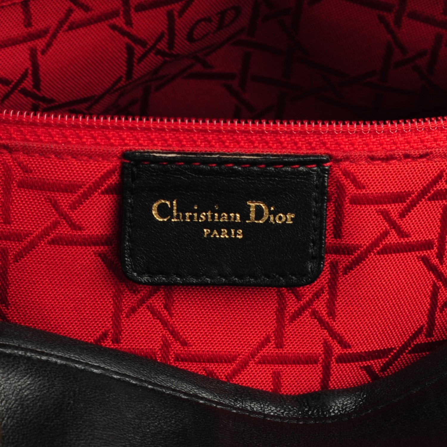 Christian Dior Lambskin Cannage Large Lady Dior Black 6 of 7