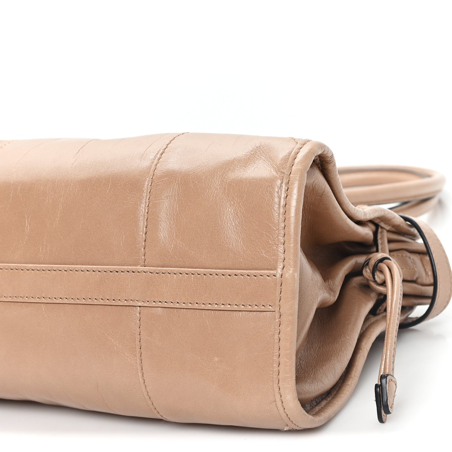 Shiny Nappa Medium Bonnie Shoulder Bag Cameo