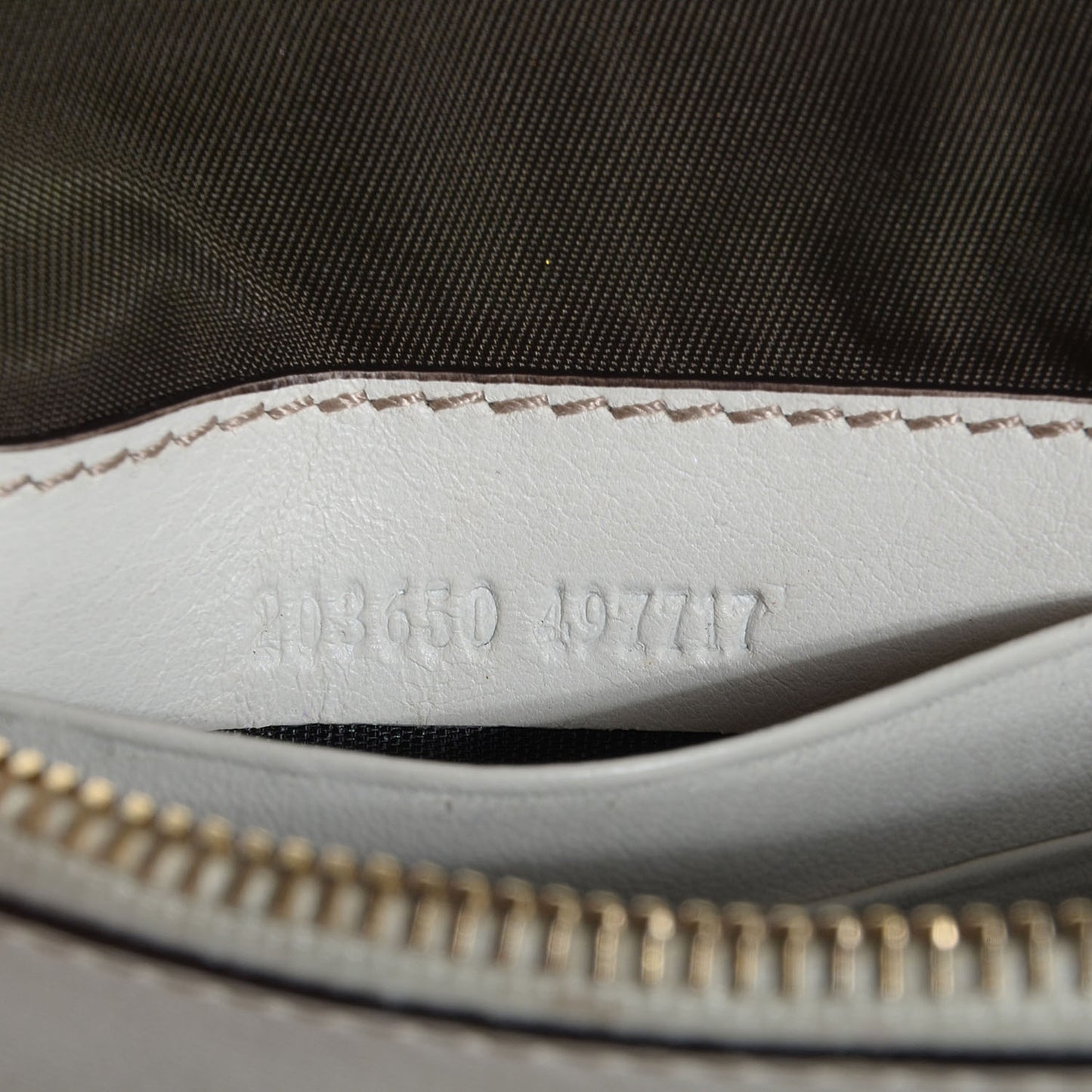 Monogram D Ring Wristlet White