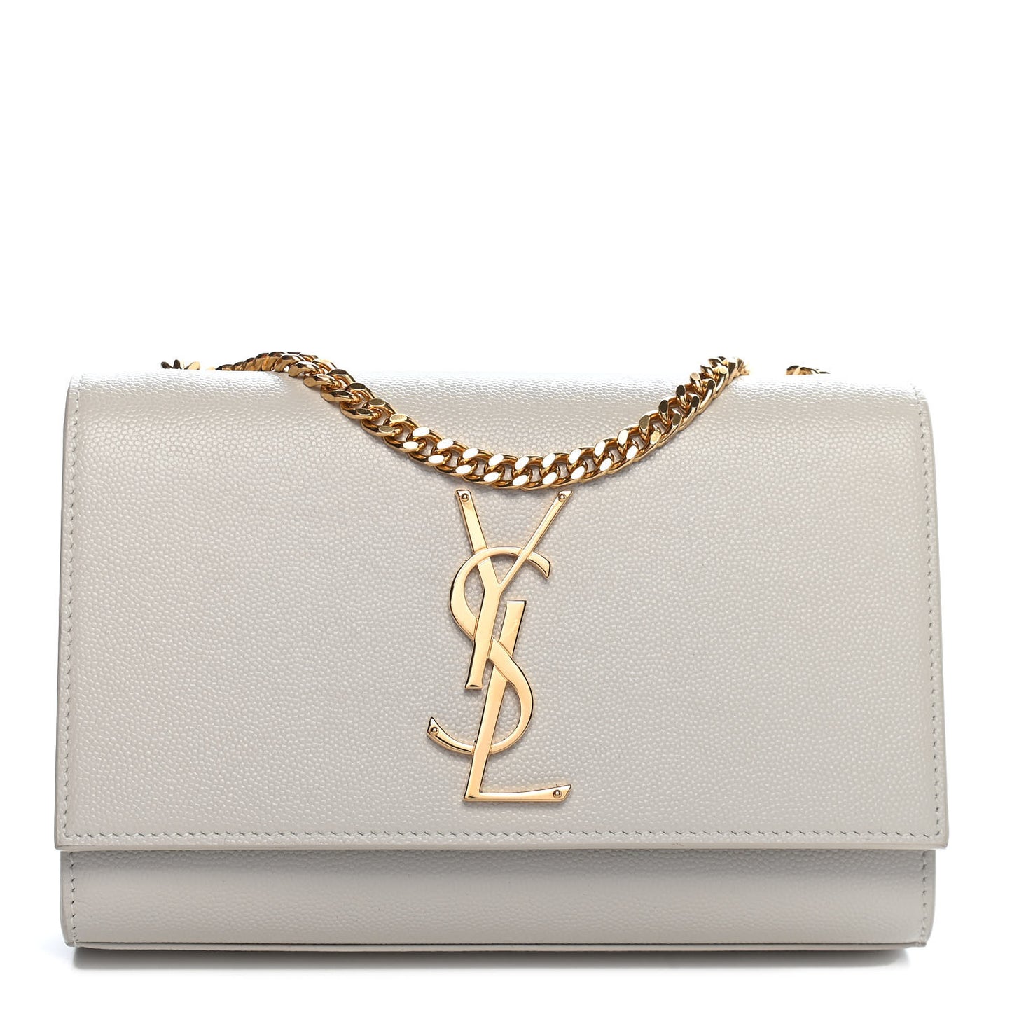 Grain De Poudre Small Monogram Kate Satchel Blanc Vintage