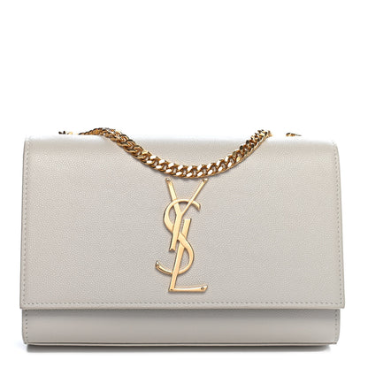 Saint Laurent Grain De Poudre Small Monogram Kate Satchel Blanc Vintage 1 of 7