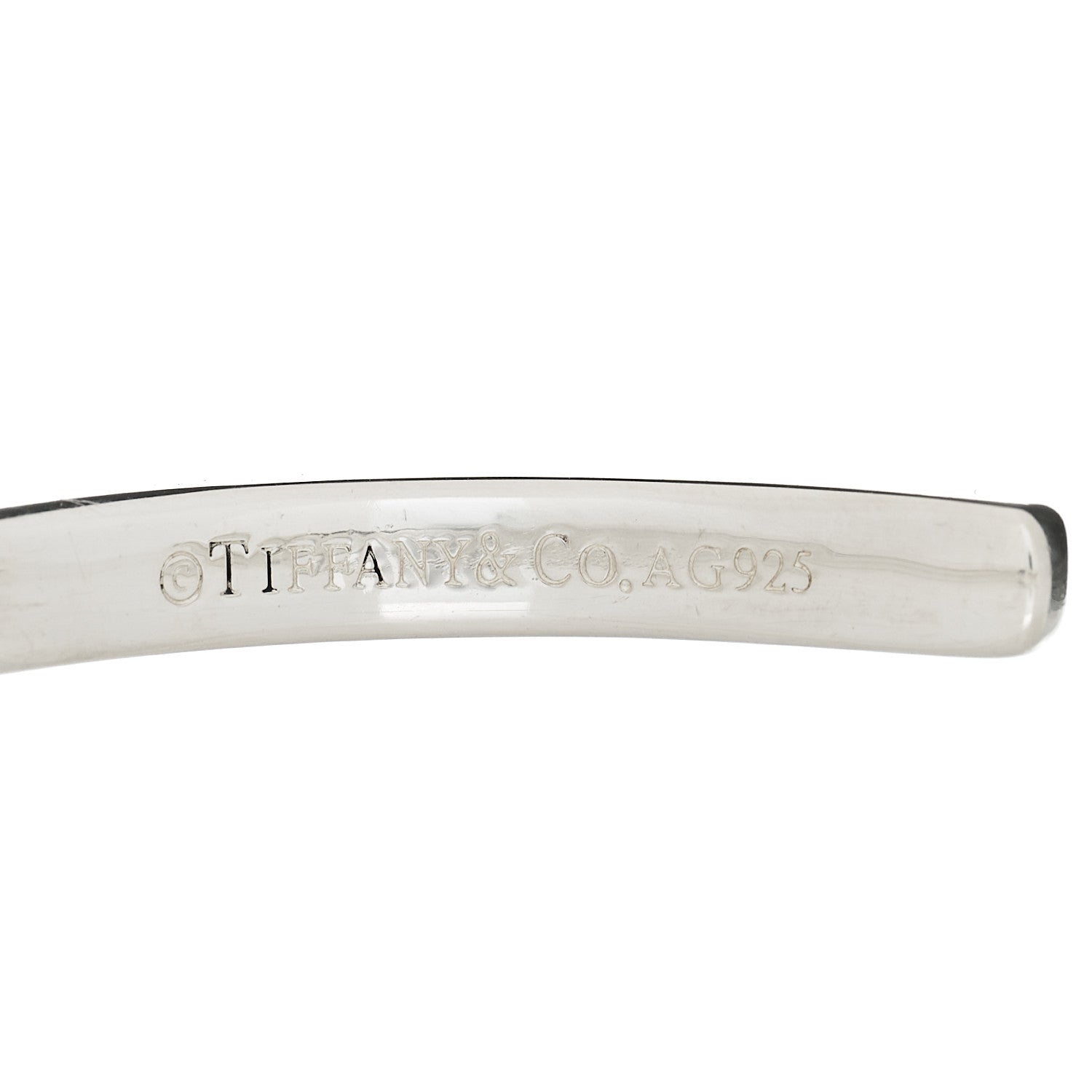 Tiffany Sterling Silver Narrow 1837 Cuff Bracelet 3 of 4