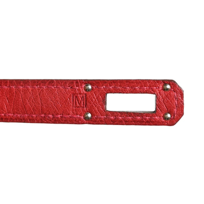 Hermes Ostrich Kelly Medium Wallet Rouge Vif 7 of 8