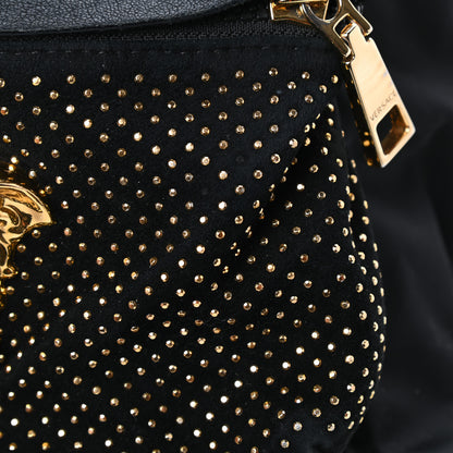 Versace Nylon Goatskin Studded Palazzo Medusa Backpack Black 7 of 10