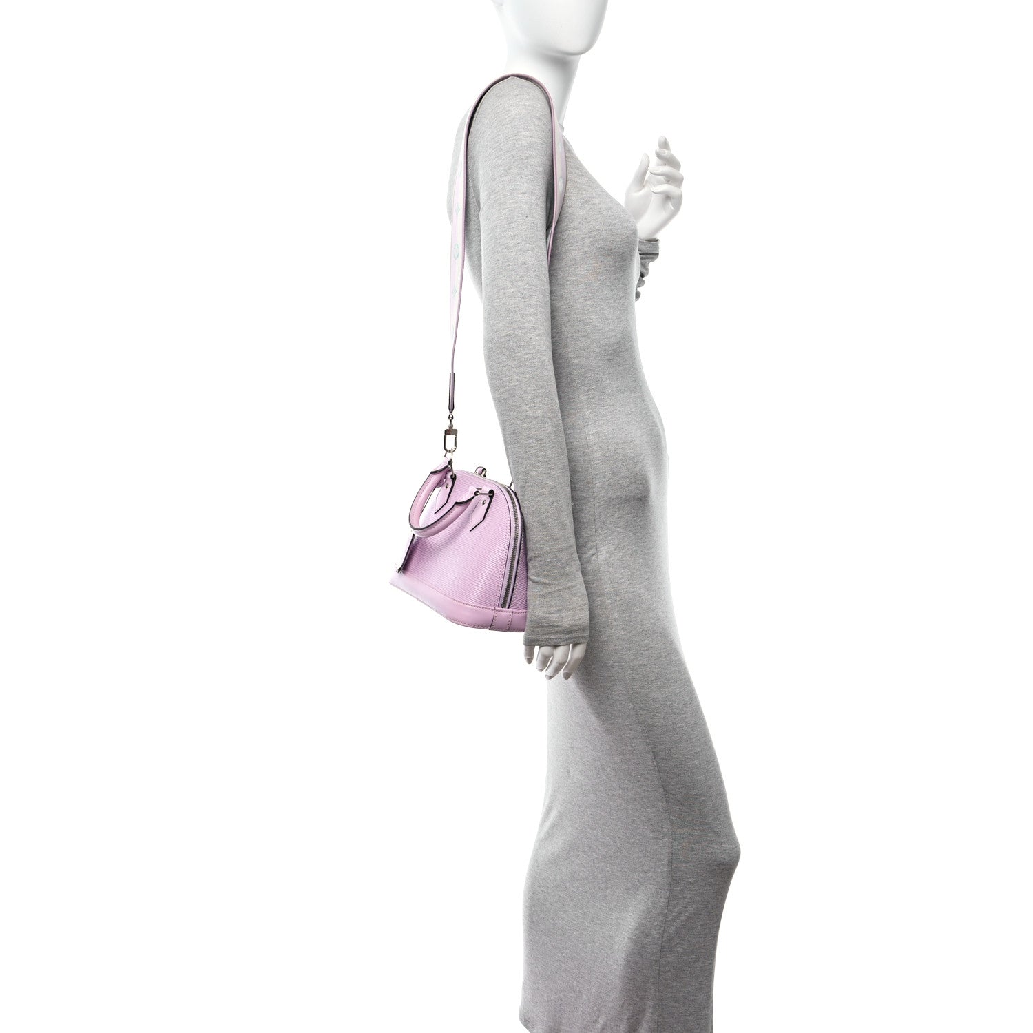 Louis Vuitton Epi Jacquard Alma BB Light Pink 2 of 9