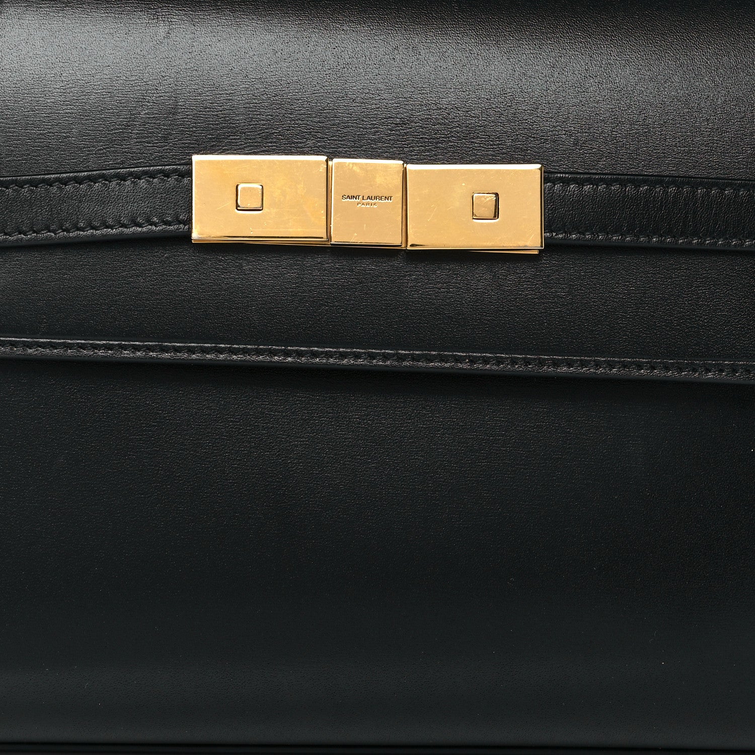 Saint Laurent Smooth Calfskin Manhattan Shoulder Bag Black 7 of 10