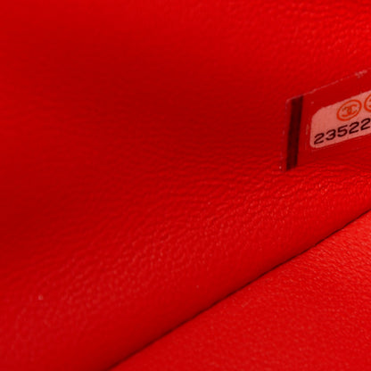 Chanel Lambskin Quilted Mini Rectangular Flap Red 9 of 11