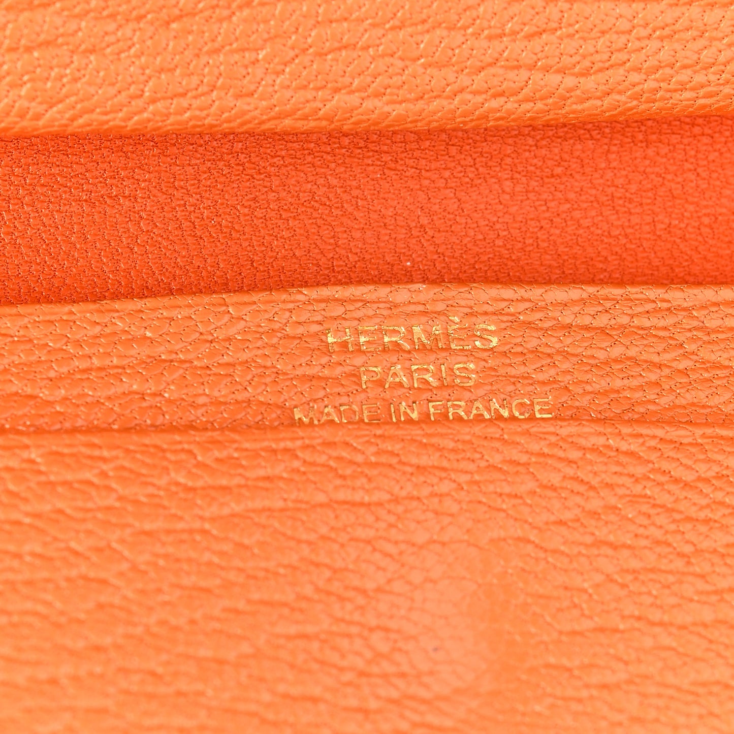 Chevre Mysore Verso Mini Bearn Wallet Orange Feu
