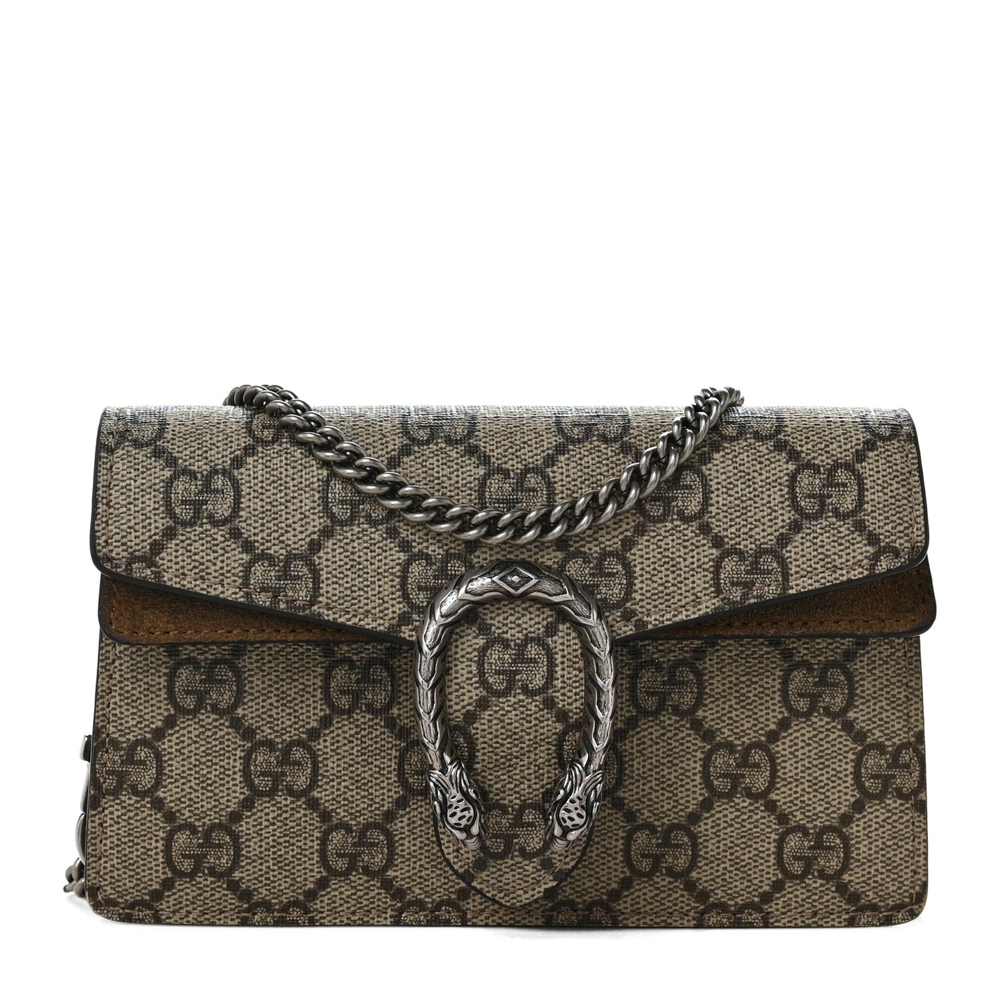 GG Supreme Monogram Super Mini Dionysus Shoulder Bag Taupe