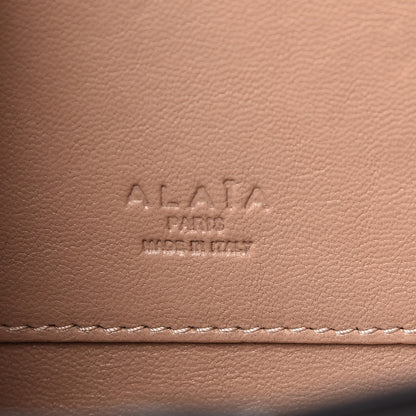 Alaia Calfskin Relief Grande Petale Pochette Clutch Black 7 of 9