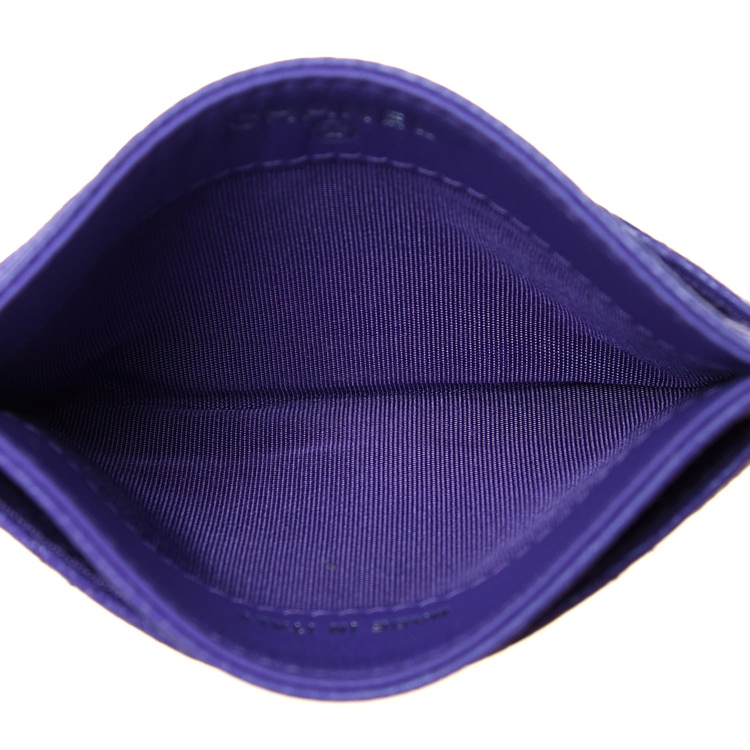 Chanel Caviar Quilted Incognito Card Holder Purple 5 of 14