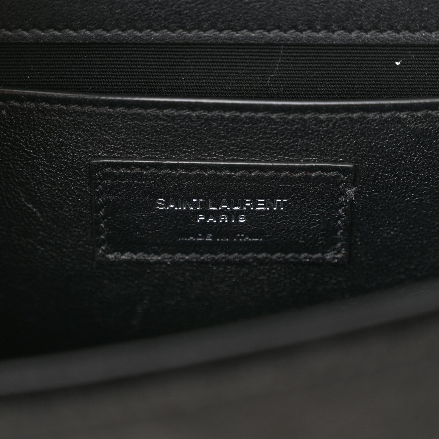 Saint Laurent Velvet Crystal Studded Monogram Small Kate Satchel Black 7 of 10