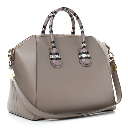 Givenchy Calfskin Ayers Trim Medium Antigona Grey 2 of 9