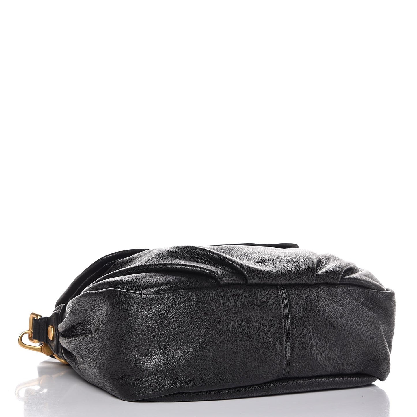 MARC by Pebbled Calfskin Classic Q Lil Ukita Satchel Black