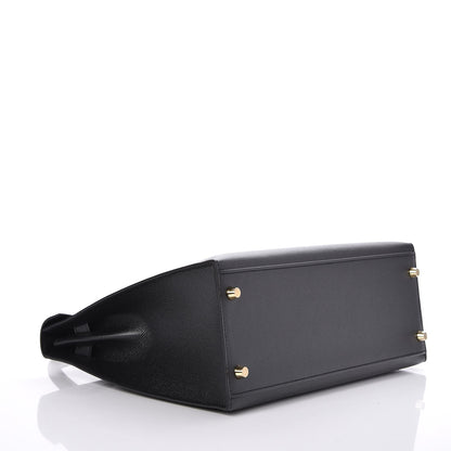 Hermes Epsom Kelly Sellier 32 Black 5 of 35