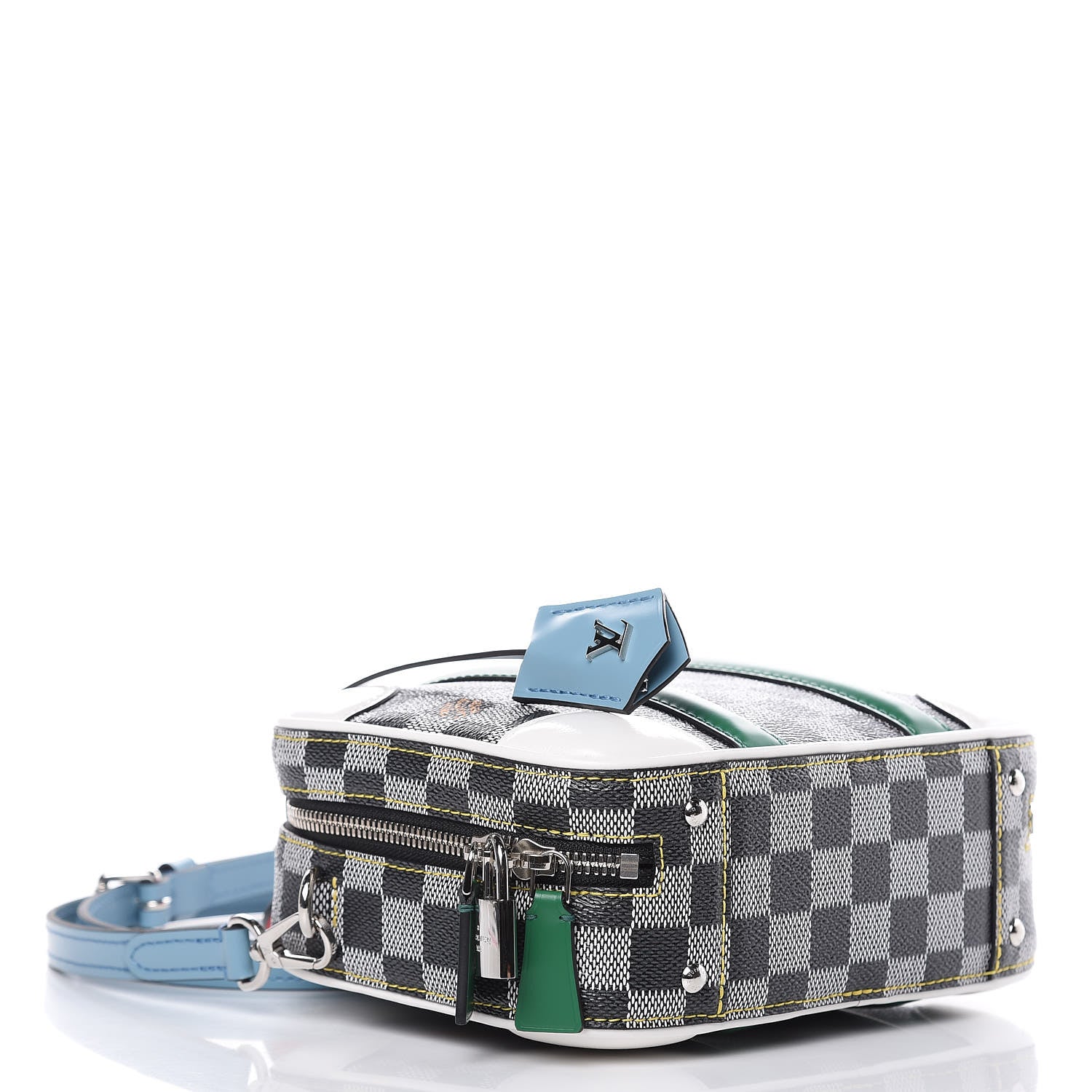 Louis Vuitton Damier Valisette BB Black White 4 of 12
