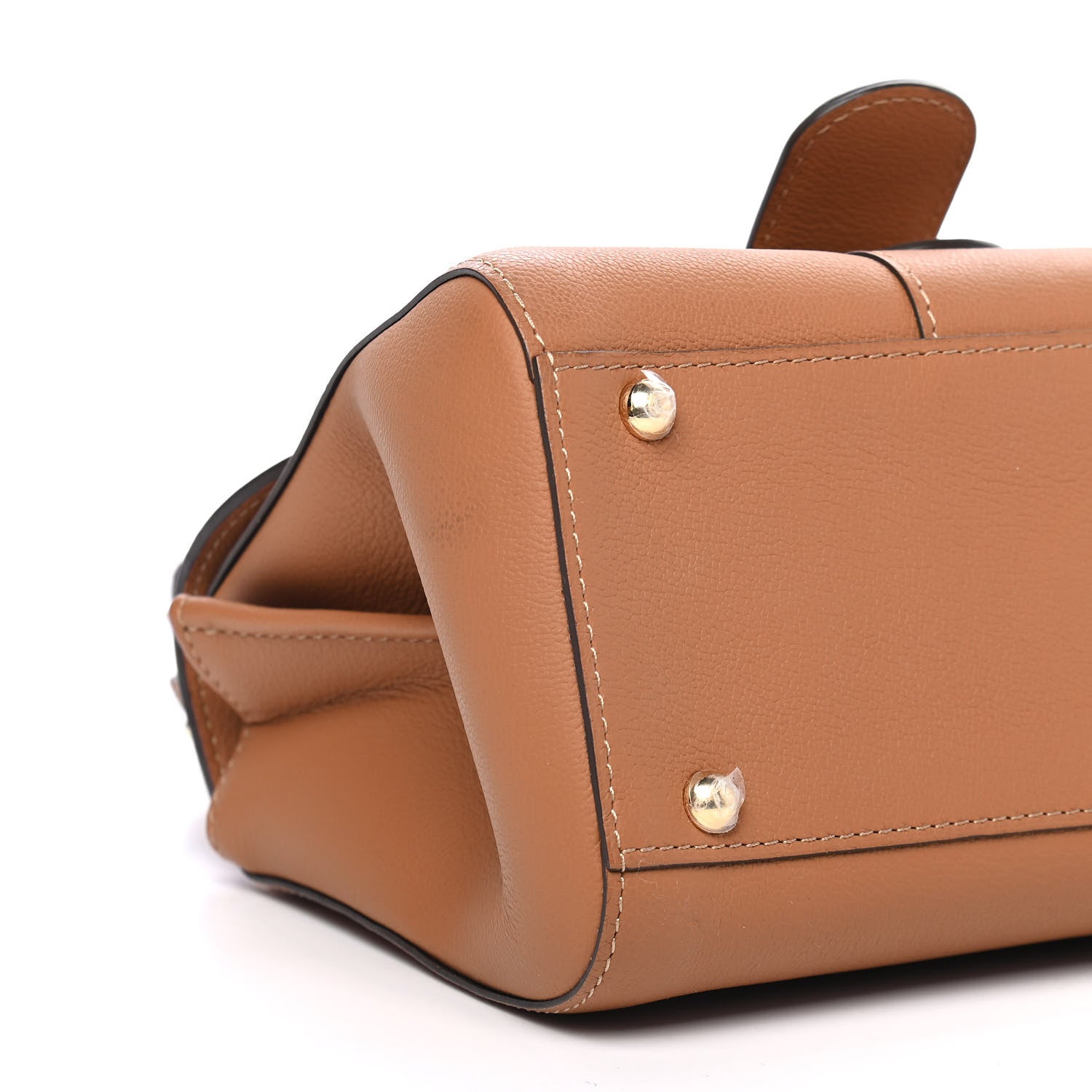 Delvaux Grained Calfskin Mini Brillant Satchel Natural 8 of 10