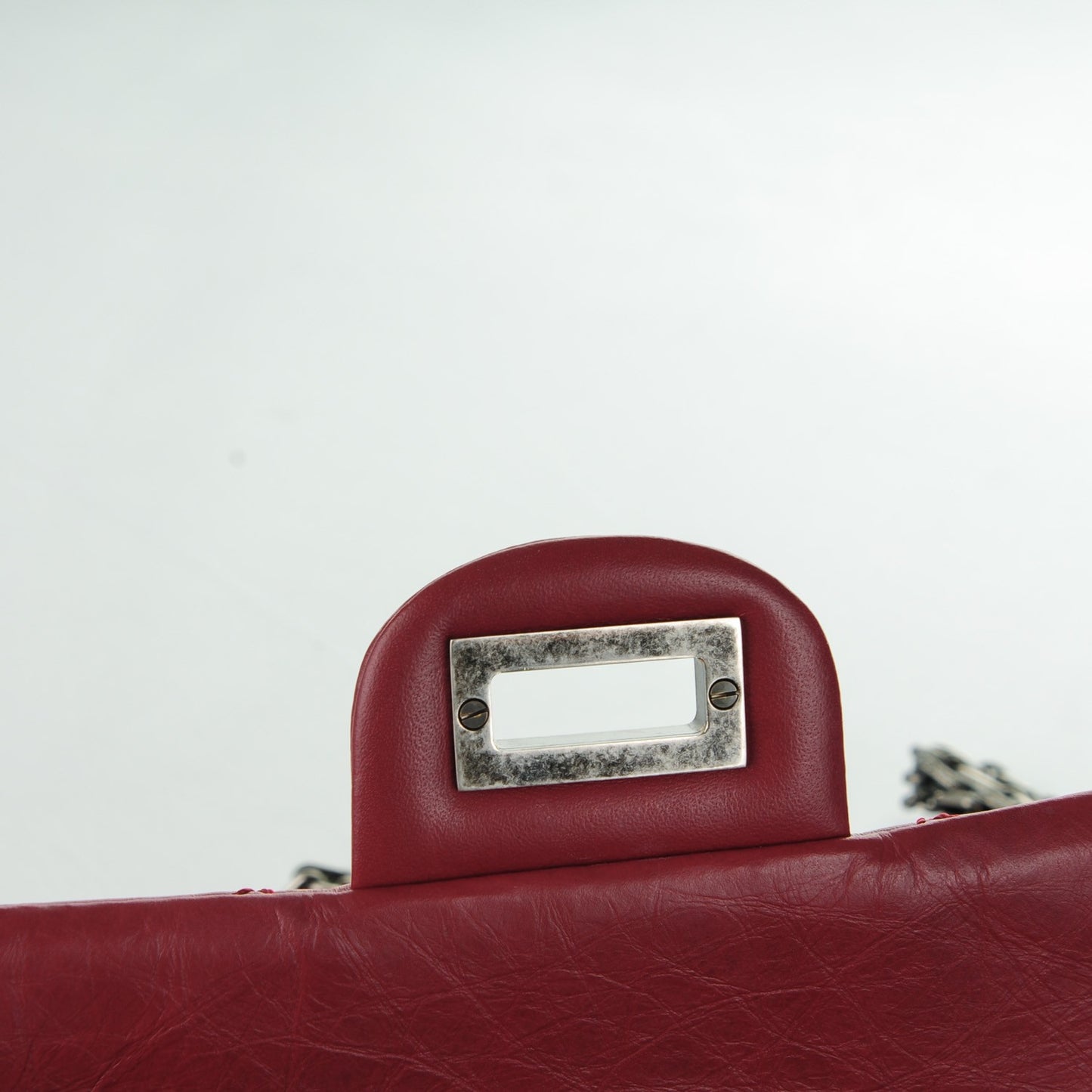 Aged Calfskin Quilted 2.55 Reissue 226 Flap Red