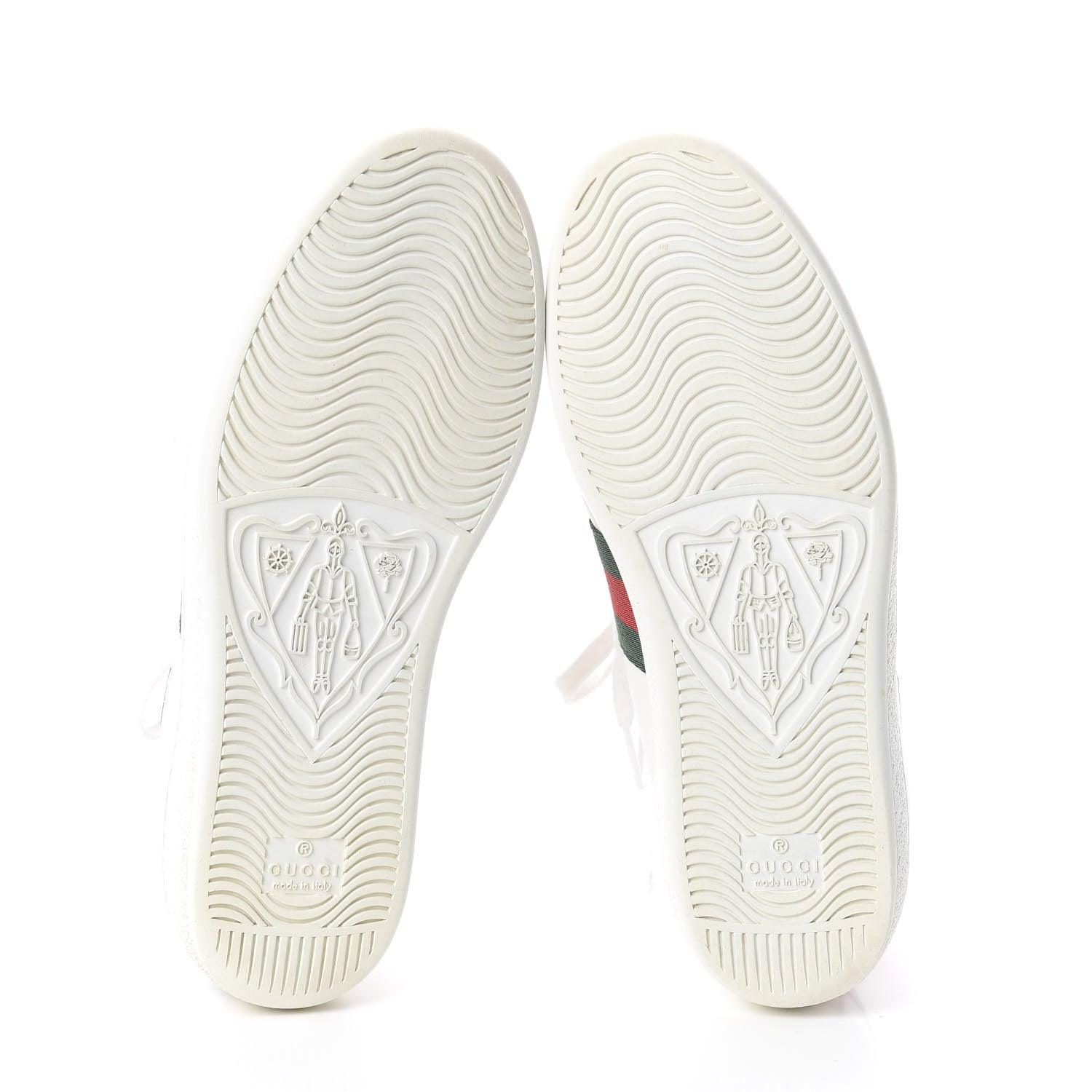 Gucci Calfskin Web Heart Embroidered Womens Ace Sneakers 37 White 6 of 6