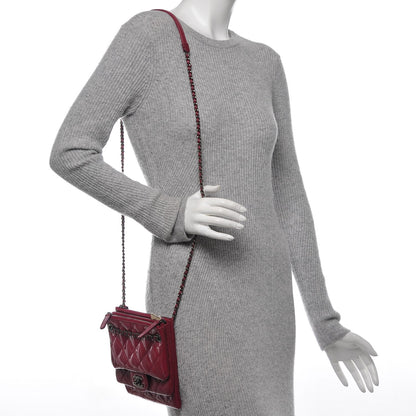 Chanel Patent Quilted Crossbody Pink 2 of 10