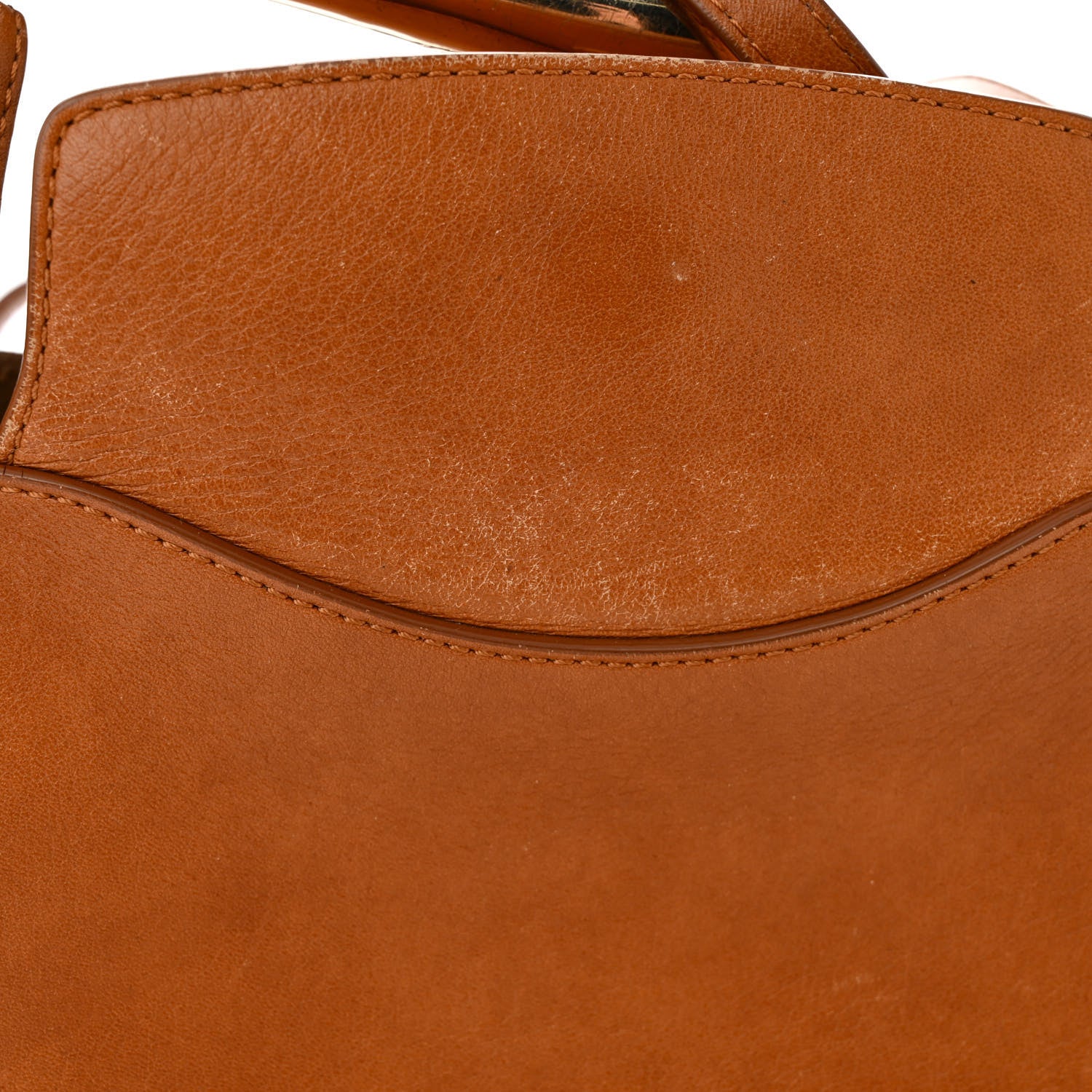 Chloe Small Grain Calfskin Kiss Bag Arizona Brown 12 of 12
