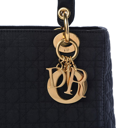 Christian Dior Nylon Cannage Medium Lady Dior Black 20 of 21
