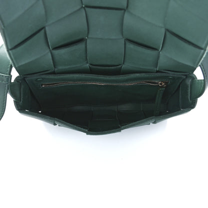 Bottega Veneta Lambskin Maxi Intrecciato Cassette Crossbody Bag Raintree Green 5 of 12