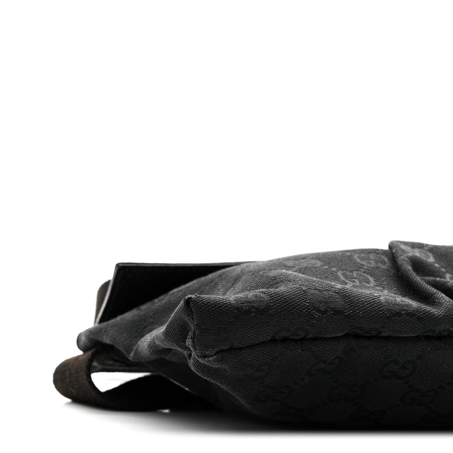 GG Monogram Double Pocket Belt Bag Black