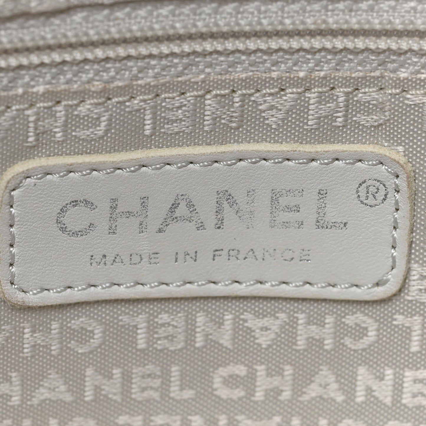 Canvas Logo CC Bowler Bag Ivory Black