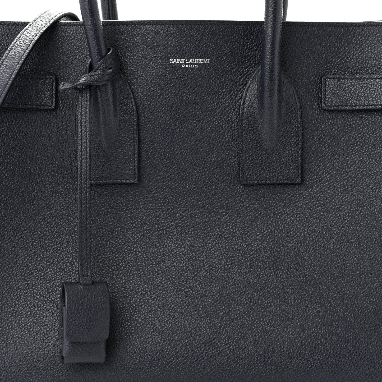 Grained Calfskin Small Sac De Jour Navy