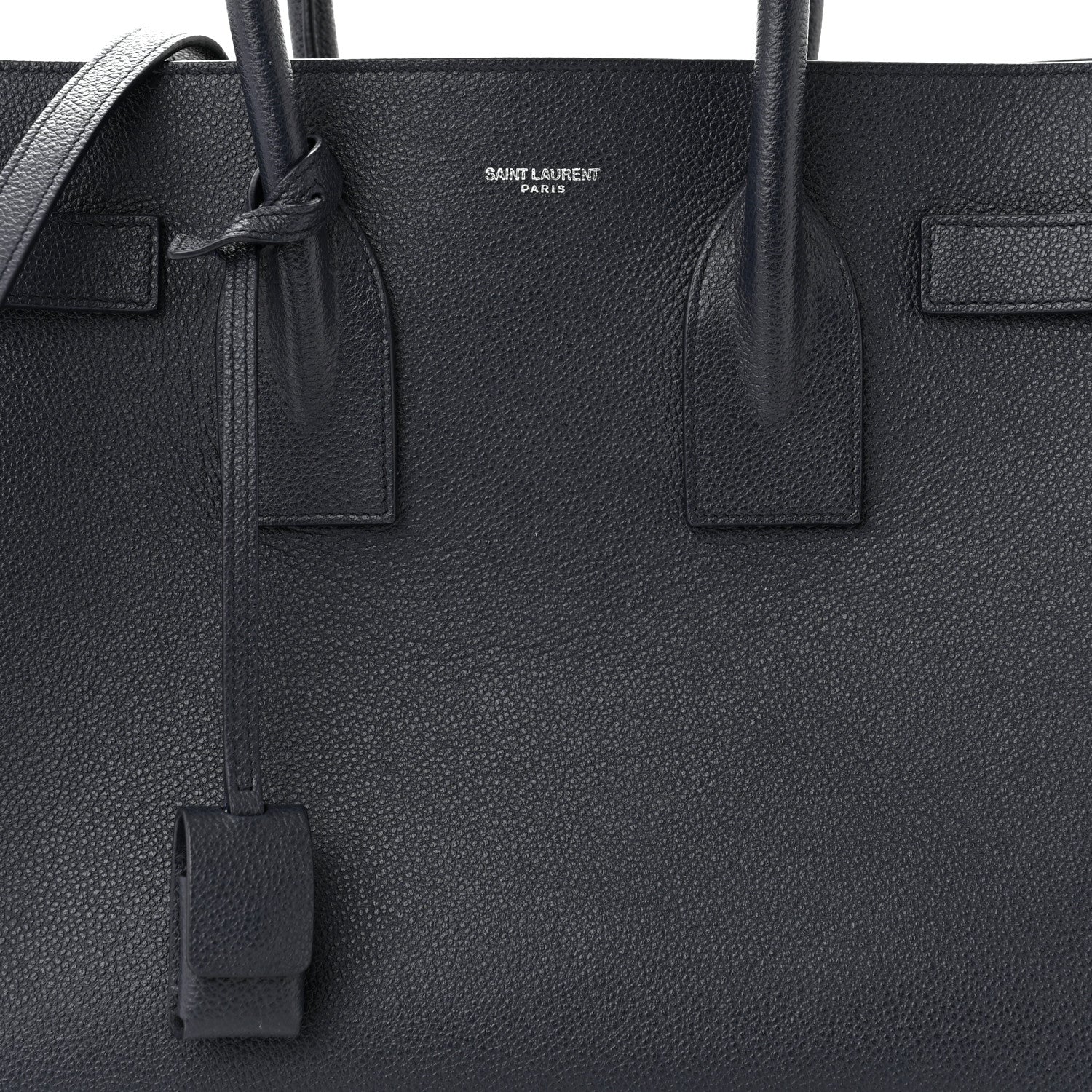 Saint Laurent Grained Calfskin Small Sac De Jour Navy 8 of 11