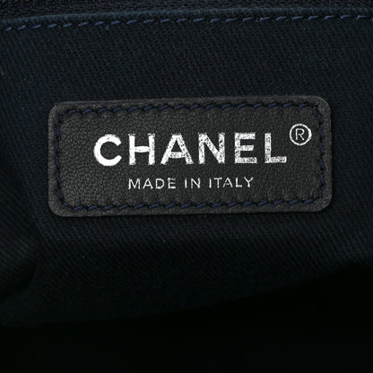 Chanel Denim Small Deauville Tote Blue Orange 6 of 10