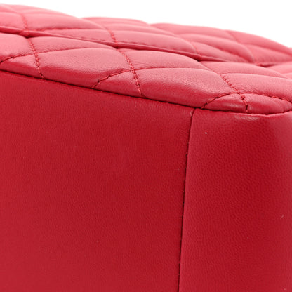 Chanel Lambskin Quilted Jumbo Mademoiselle Chic Flap Red 11 of 13