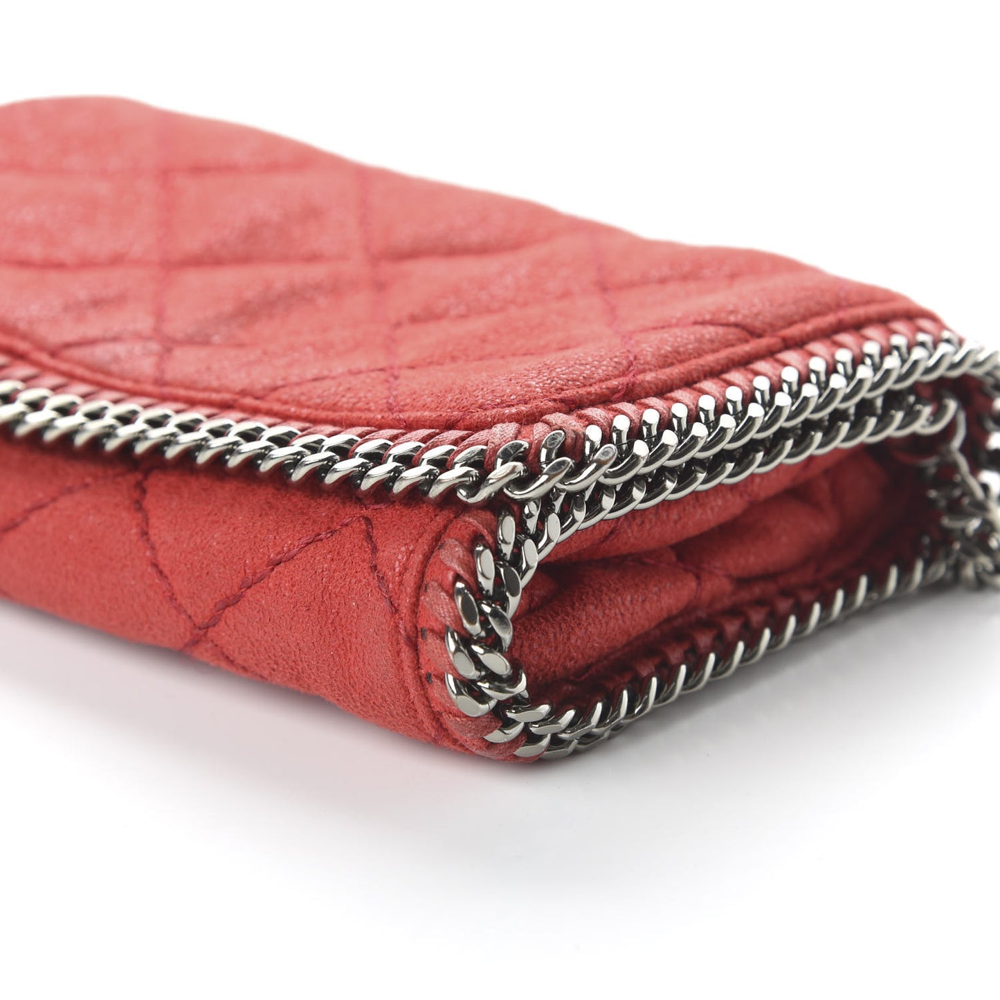 Shaggy Deer Quilted Falabella Crossbody Bag Red