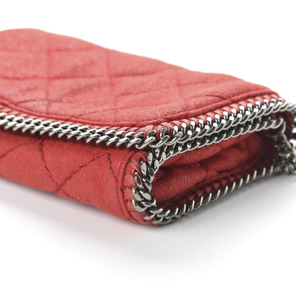 Stella McCartney Shaggy Deer Quilted Falabella Crossbody Bag Red 7 of 9