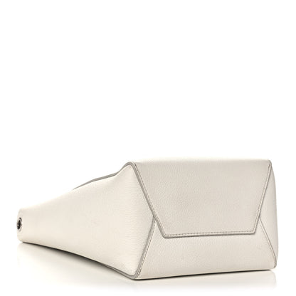 Celine Soft Grained Calfskin Small Sangle Bucket Bag White 3 of 15