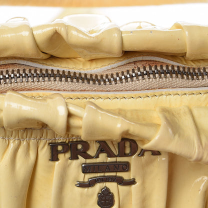 Prada Vernice Dressy Gaufre Shopping Satchel White 17 of 17