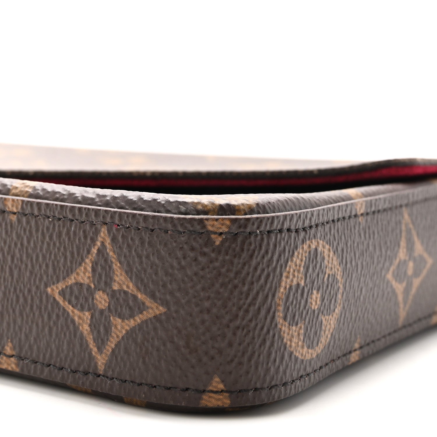 Louis Vuitton Monogram Pochette Felicie Chain Wallet Fuchsia 10 of 10